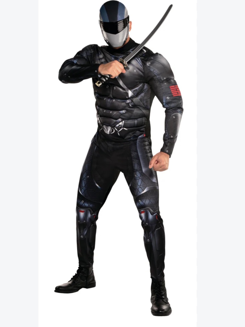 Snake Eyes G.I. Joe Origins Muscle Jumpsuit costume with Mask Halloween cosplay